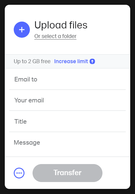 WeTransfer-Upload-Files WeTransfer Upload